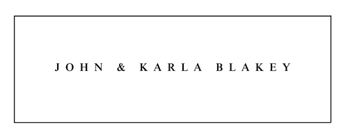 name card john & karla blakey